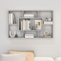 vidaXL Estantería de pared contrachapada gris Sonoma 85x16x52,5 cm vidaXL Estantería de pared contrachapada gris Sonoma 85x16x52,5 cm
