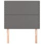 vidaXL Cabeceros 2 unidades de cuero sintético gris 90x5x78/88cm vidaXL Cabeceros 2 unidades de cuero sintético gris 90x5x78/88cm