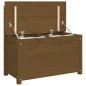 vidaXL Banco de madera maciza pino marrón miel 80x41x77 cm