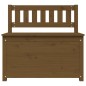 vidaXL Banco de madera maciza pino marrón miel 80x41x77 cm