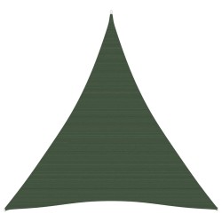 vidaXL Toldo de vela HDPE verde oscuro 160 g/m² 4x5x5 m
