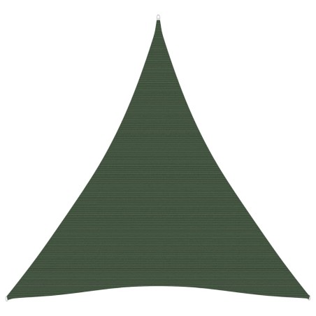 vidaXL Toldo de vela HDPE verde oscuro 160 g/m² 4x5x5 m