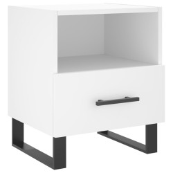 vidaXL Mesita de noche madera de ingeniería blanco 40x35x47,5 cm
