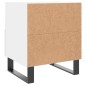 vidaXL Mesita de noche madera de ingeniería blanco 40x35x47,5 cm vidaXL Mesita de noche madera de ingeniería blanco 40x35x47,5 cm