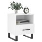 vidaXL Mesita de noche madera de ingeniería blanco 40x35x47,5 cm vidaXL Mesita de noche madera de ingeniería blanco 40x35x47,5 cm