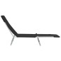 vidaXL Tumbonas plegables 2 unidades acero y tela negras vidaXL Tumbonas plegables 2 unidades acero y tela negras