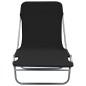 vidaXL Tumbonas plegables 2 unidades acero y tela negras vidaXL Tumbonas plegables 2 unidades acero y tela negras