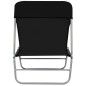 vidaXL Tumbonas plegables 2 unidades acero y tela negras vidaXL Tumbonas plegables 2 unidades acero y tela negras