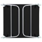 vidaXL Tumbonas plegables 2 unidades acero y tela negras vidaXL Tumbonas plegables 2 unidades acero y tela negras