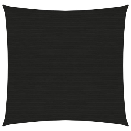 vidaXL Toldo de vela negro HDPE 160 g/m² 2,5x2,5 m