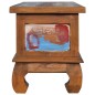 vidaXL Mueble para TV de madera reciclada de teca 110x35x40 cm