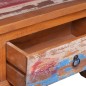 vidaXL Mueble para TV de madera reciclada de teca 110x35x40 cm