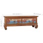 vidaXL Mueble para TV de madera reciclada de teca 110x35x40 cm