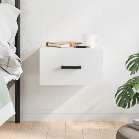 vidaXL Mesita de noche de pared blanco 35x35x20 cm
