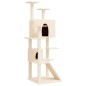 vidaXL Rascador para gatos con postes de sisal crema 153 cm vidaXL Rascador para gatos con postes de sisal crema 153 cm