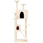 vidaXL Rascador para gatos con postes de sisal crema 153 cm vidaXL Rascador para gatos con postes de sisal crema 153 cm