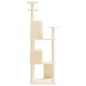 vidaXL Rascador para gatos con postes de sisal crema 153 cm vidaXL Rascador para gatos con postes de sisal crema 153 cm