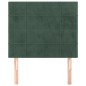 vidaXL Cabeceros 2 unidades de terciopelo verde oscuro 80x5x78/88 cm vidaXL Cabeceros 2 unidades de terciopelo verde oscuro 80x5x78/88 cm