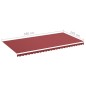 vidaXL Tela de repuesto para toldo rojo burdeos 6x3 m vidaXL Tela de repuesto para toldo rojo burdeos 6x3 m