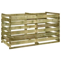 vidaXL Compostador de tablas de madera de pino impregnada 180x90x90 cm