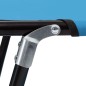 vidaXL Tumbona plegable de acero azul turquesa vidaXL Tumbona plegable de acero azul turquesa