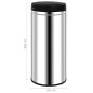 vidaXL Cubo de basura con sensor automático 80 L acero inoxidable vidaXL Cubo de basura con sensor automático 80 L acero inoxidable