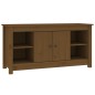 vidaXL Mueble de TV madera maciza de pino marrón miel 103x36,5x52 cm vidaXL Mueble de TV madera maciza de pino marrón miel 103x36,5x52 cm