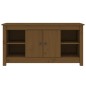 vidaXL Mueble de TV madera maciza de pino marrón miel 103x36,5x52 cm vidaXL Mueble de TV madera maciza de pino marrón miel 103x36,5x52 cm