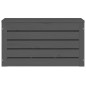 vidaXL Caja de almacenaje madera maciza de pino gris 59,5x36,5x33 cm vidaXL Caja de almacenaje madera maciza de pino gris 59,5x36,5x33 cm