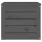 vidaXL Caja de almacenaje madera maciza de pino gris 59,5x36,5x33 cm vidaXL Caja de almacenaje madera maciza de pino gris 59,5x36,5x33 cm