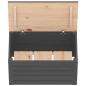 vidaXL Caja de almacenaje madera maciza de pino gris 59,5x36,5x33 cm vidaXL Caja de almacenaje madera maciza de pino gris 59,5x36,5x33 cm