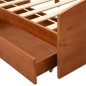 vidaXL Estructura de cama 2 cajones madera pino marrón miel 90x200 cm vidaXL Estructura de cama 2 cajones madera pino marrón miel 90x200 cm