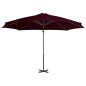vidaXL Sombrilla voladiza con poste de aluminio 300 cm roja vidaXL Sombrilla voladiza con poste de aluminio 300 cm roja