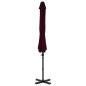 vidaXL Sombrilla voladiza con poste de aluminio 300 cm roja vidaXL Sombrilla voladiza con poste de aluminio 300 cm roja