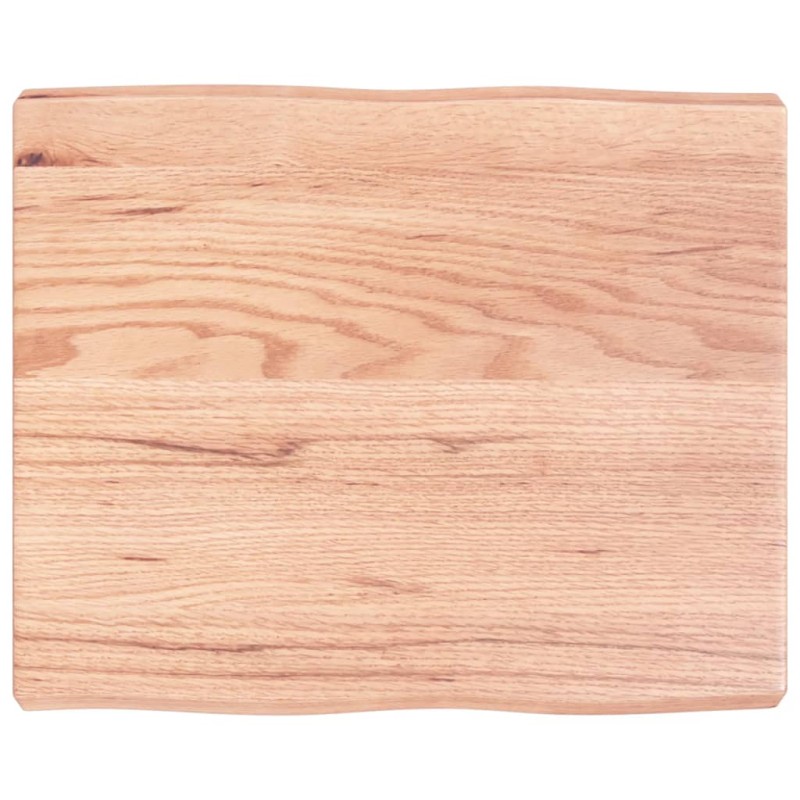 vidaXL Tablero mesa madera tratada borde natural marrón 60x50x(2-6) cm vidaXL Tablero mesa madera tratada borde natural marrón 60x50x(2-6) cm