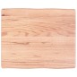 vidaXL Tablero mesa madera tratada borde natural marrón 60x50x(2-6) cm vidaXL Tablero mesa madera tratada borde natural marrón 60x50x(2-6) cm