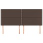 vidaXL Cabeceros 4 unidades de cuero sintético marrón 90x5x78/88 cm vidaXL Cabeceros 4 unidades de cuero sintético marrón 90x5x78/88 cm