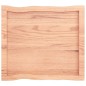 vidaXL Tablero mesa madera tratada borde natural marrón 60x50x(2-6) cm vidaXL Tablero mesa madera tratada borde natural marrón 60x50x(2-6) cm