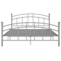 vidaXL Estructura de cama de metal gris 200x200 cm vidaXL Estructura de cama de metal gris 200x200 cm