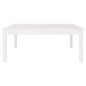vidaXL Mesa de centro de madera maciza de pino blanco 100x100x40 cm vidaXL Mesa de centro de madera maciza de pino blanco 100x100x40 cm