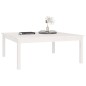 vidaXL Mesa de centro de madera maciza de pino blanco 100x100x40 cm vidaXL Mesa de centro de madera maciza de pino blanco 100x100x40 cm