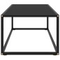 vidaXL Mesa de centro negra con vidrio negro 100x50x35 cm vidaXL Mesa de centro negra con vidrio negro 100x50x35 cm