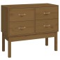 vidaXL Mueble consola de madera maciza de pino marrón miel 90x40x78 cm
