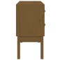 vidaXL Mueble consola de madera maciza de pino marrón miel 90x40x78 cm