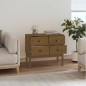 vidaXL Mueble consola de madera maciza de pino marrón miel 90x40x78 cm