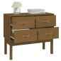 vidaXL Mueble consola de madera maciza de pino marrón miel 90x40x78 cm