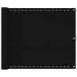 vidaXL Toldo para balcón HDPE negro 75x400 cm vidaXL Toldo para balcón HDPE negro 75x400 cm