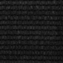 vidaXL Toldo para balcón HDPE negro 75x400 cm