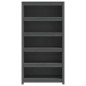 vidaXL Estantería madera maciza de pino gris 80x35x154 cm vidaXL Estantería madera maciza de pino gris 80x35x154 cm