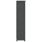 vidaXL Estantería madera maciza de pino gris 80x35x154 cm vidaXL Estantería madera maciza de pino gris 80x35x154 cm